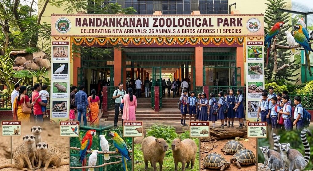Nandankanan Adds 36 New Animals and Birds Across 11 Species